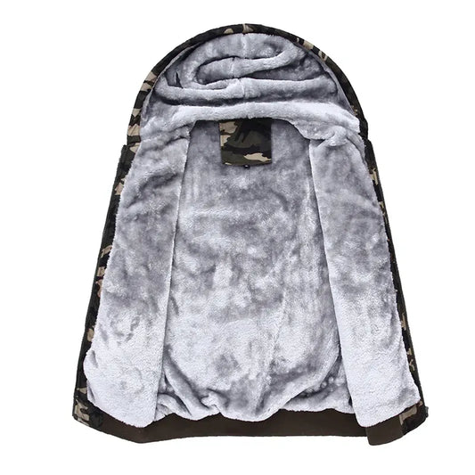 Hoodie Zippé Camouflage Oversize Homme