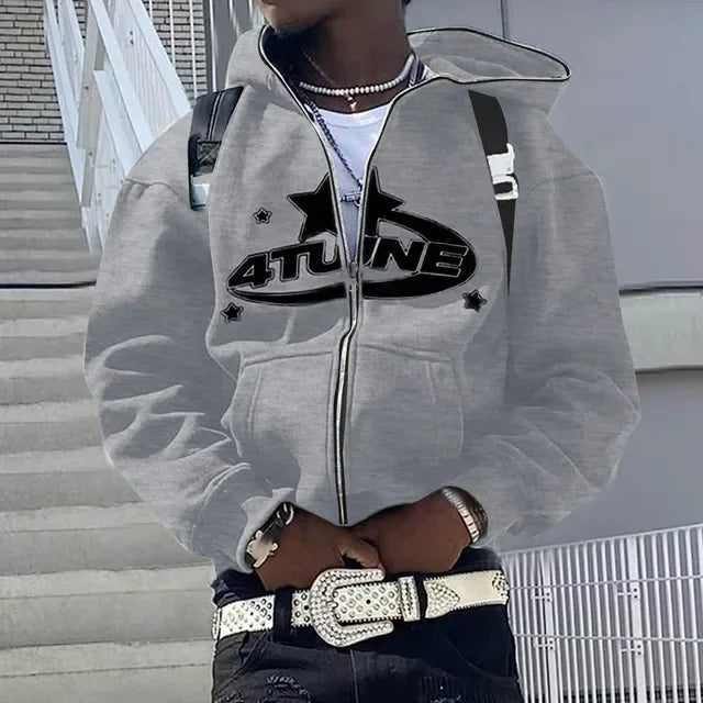 Hoodie Zippé Aesthetic Oversize