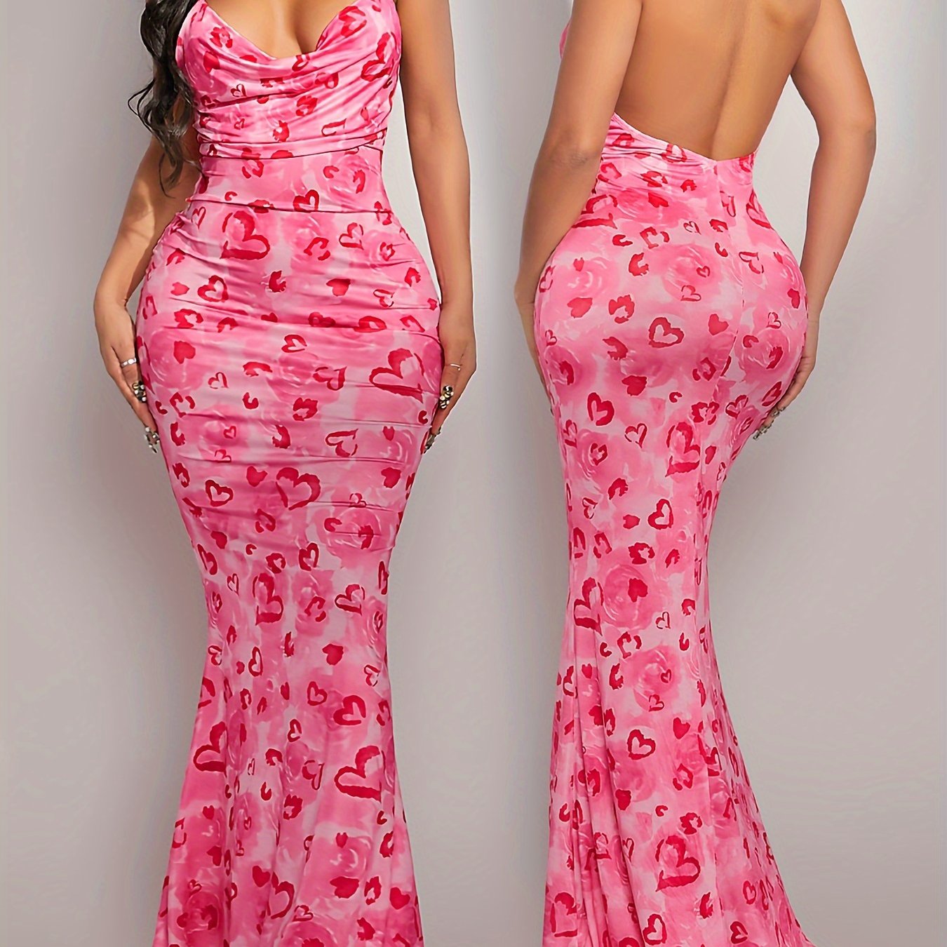 Sleeveless pink dress