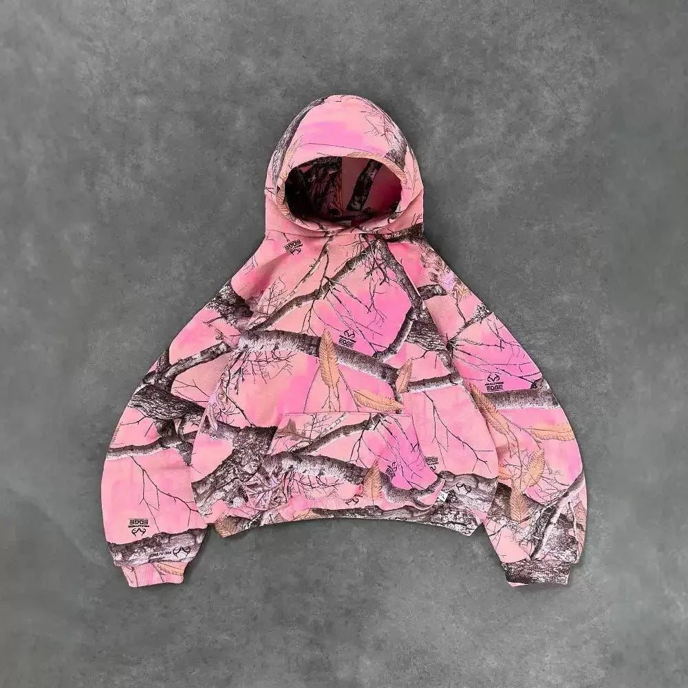 Hoodie Zippé Camouflage Y2K