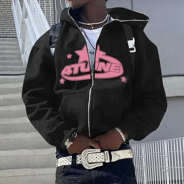 Hoodie Zippé Aesthetic Oversize