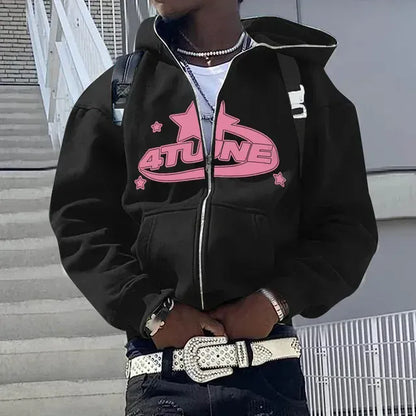 Hoodie Zippé Aesthetic Oversize