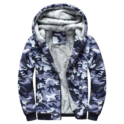 Hoodie Zippé Camouflage Oversize Homme