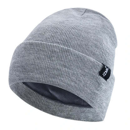 Bonnet antistatique en peluche doublé de satin