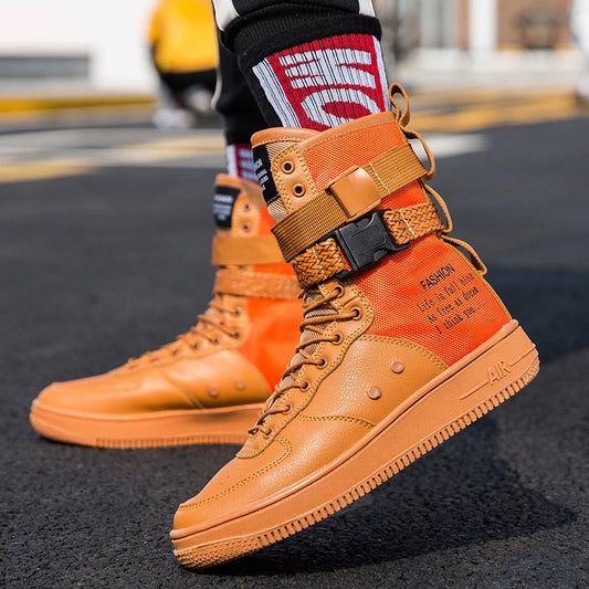 Bottes Orange Punk Streetwear