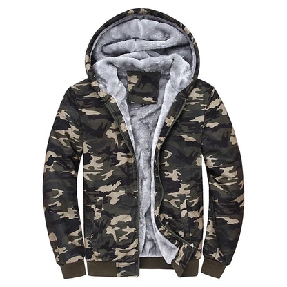 Hoodie Zippé Camouflage Oversize Homme