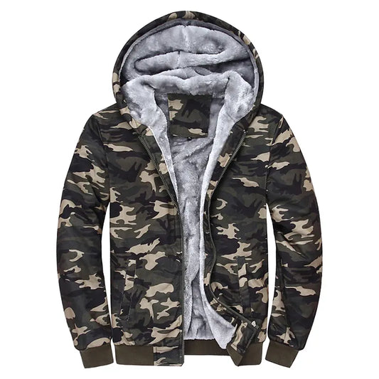 Hoodie Zippé Camouflage Oversize Homme