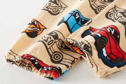 Pyjama pour enfants avec des Voitures de dessin animé