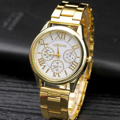 Reloj de oro de lujo