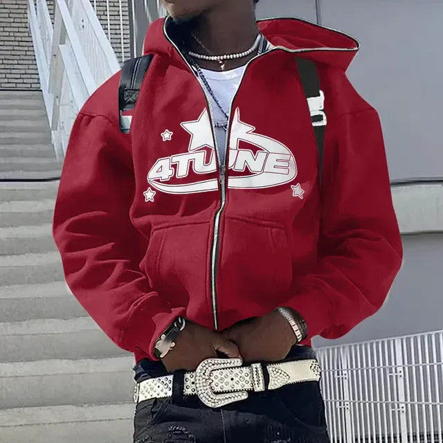 Hoodie Zippé Aesthetic Oversize