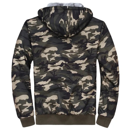 Hoodie Zippé Camouflage Oversize Homme