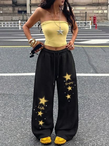 Jogging Étoile Street Style Femme