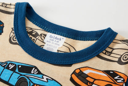 Pyjama pour enfants avec des Voitures de dessin animé