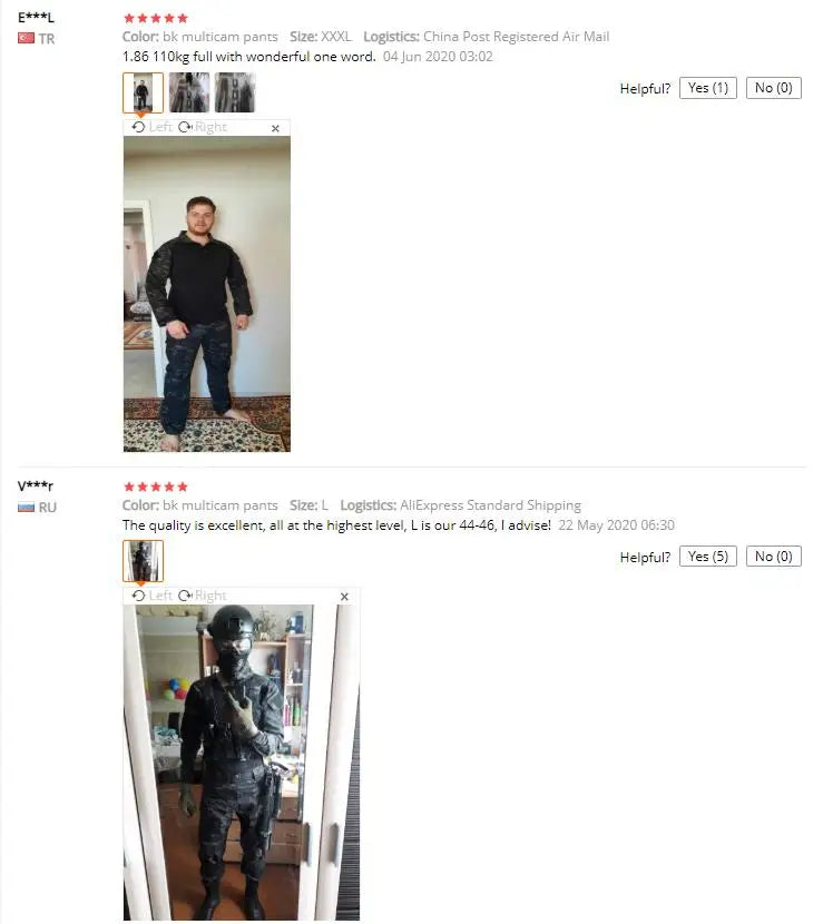 Combinaison tactique militaire