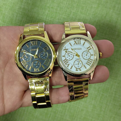 Reloj de oro de lujo