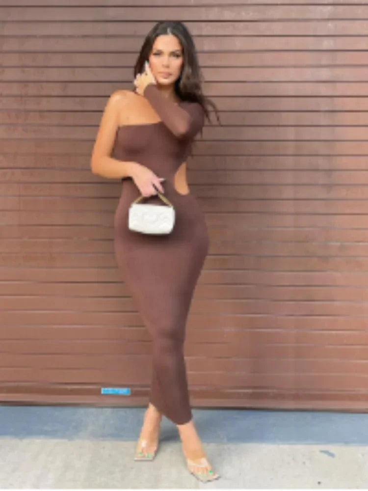 Robe Longue Épaules Dénudées