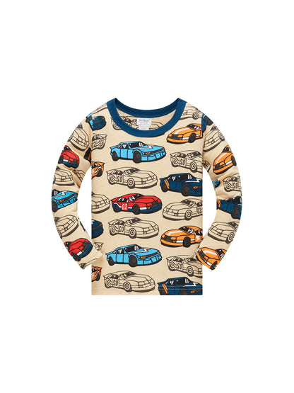 Pyjama pour enfants avec des Voitures de dessin animé