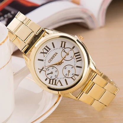 Reloj de oro de lujo