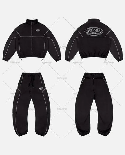 Hoodie Rayé Streetwear