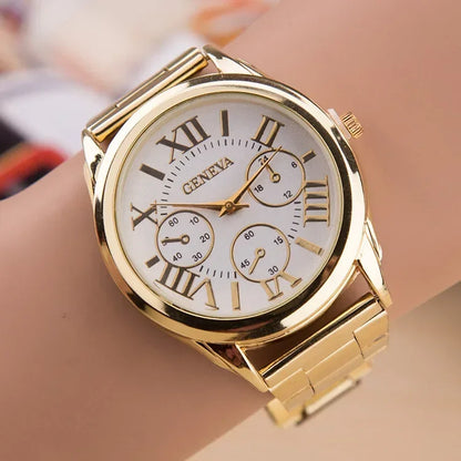 Reloj de oro de lujo