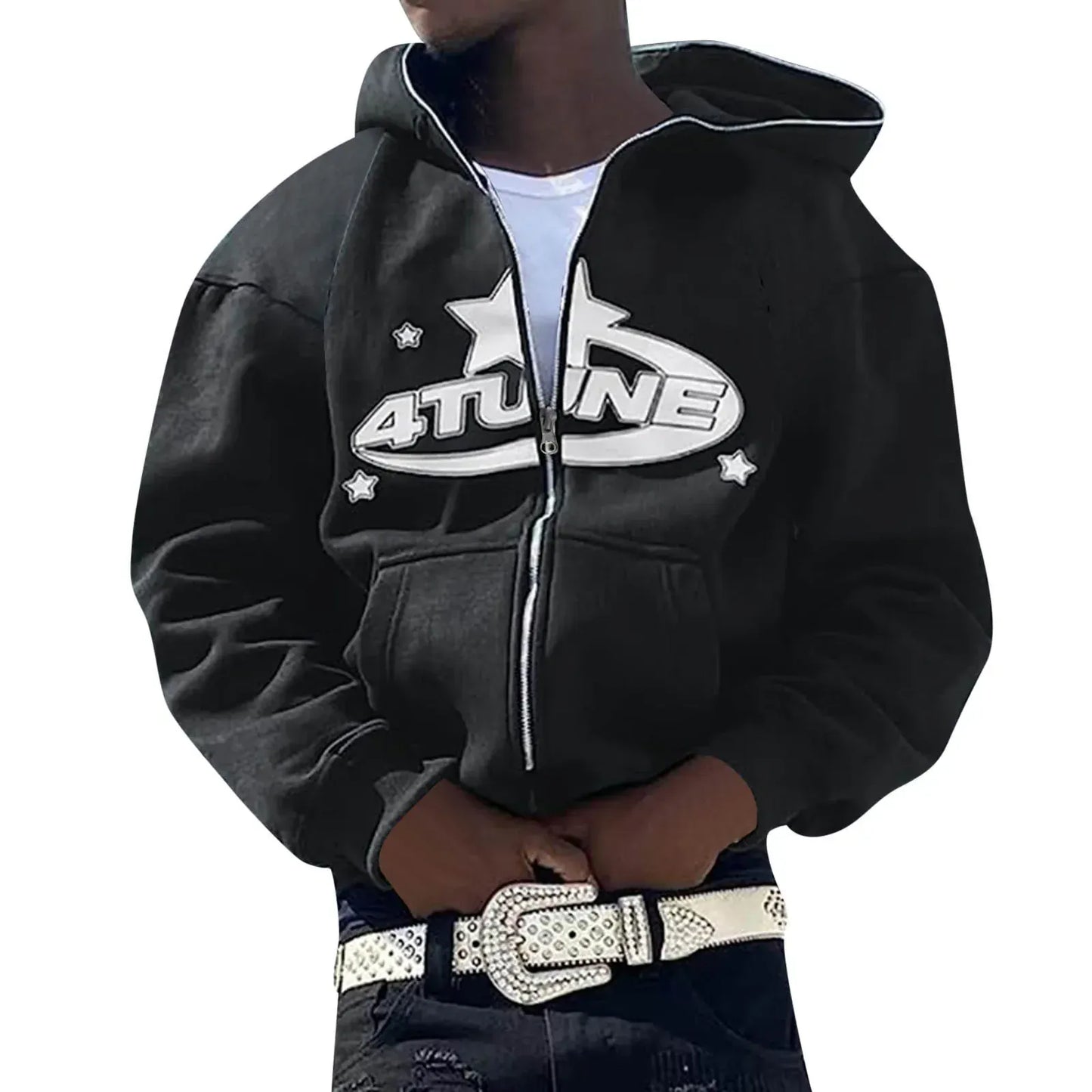 Hoodie Zippé Aesthetic Oversize