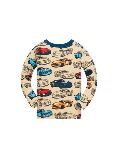 Pyjama pour enfants avec des Voitures de dessin animé