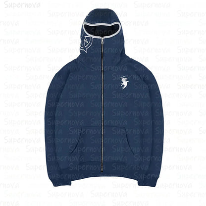 Hoodie Zippé Vintage Oversize Homme