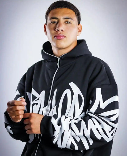 Hoodie Zippé Graffiti High Street