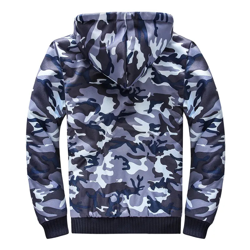 Hoodie Zippé Camouflage Oversize Homme