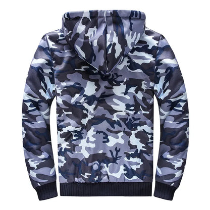 Hoodie Zippé Camouflage Oversize Homme