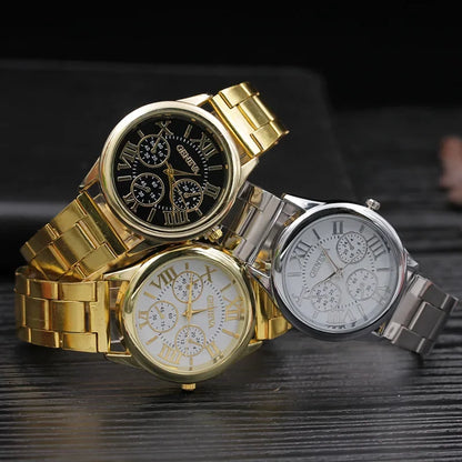 Reloj de oro de lujo