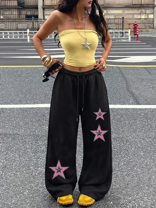 Jogging Étoile Street Style Femme